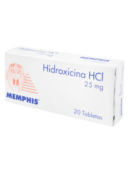HIDROXICINA 25 MG 20 TABLETAS MP TRS