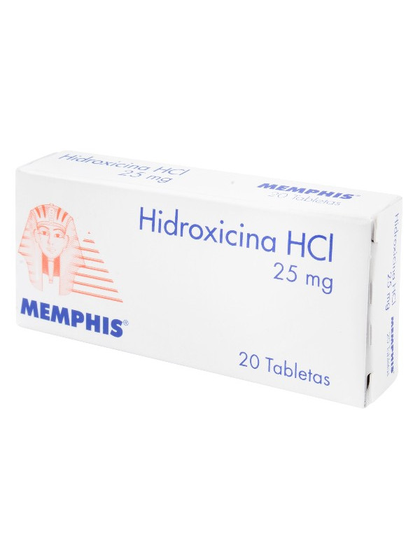 HIDROXICINA 25 MG 20 TABLETAS MP TRS