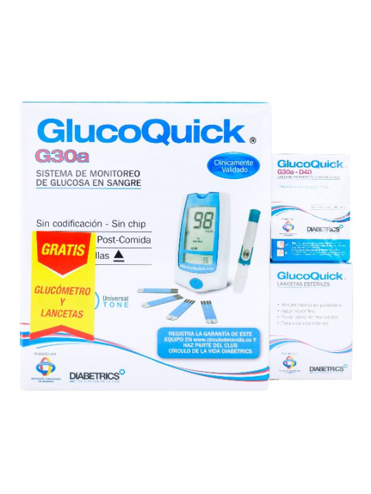 TIR.GLUCOQUIC 50UD GLUC G30A LAN 50UD