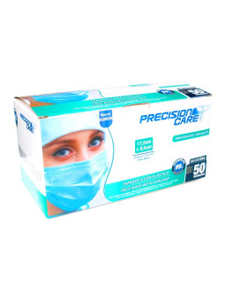 TAPABOCAS ETERNA ADULTO AZUL 50 UNDS              