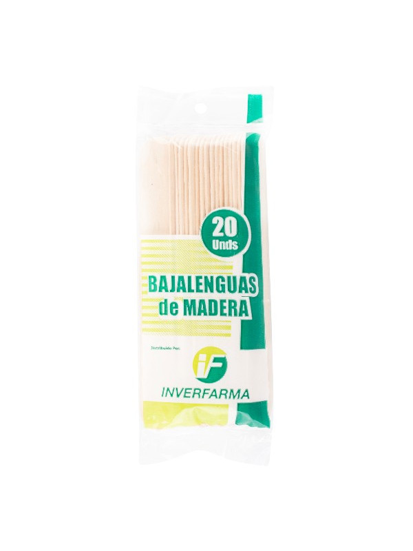 BAJALENGUAS INVERF. DE MADERA 20 UDS