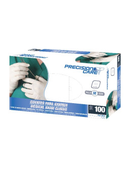 GUANTE DES.PRECISION LATEX 100 UDS M