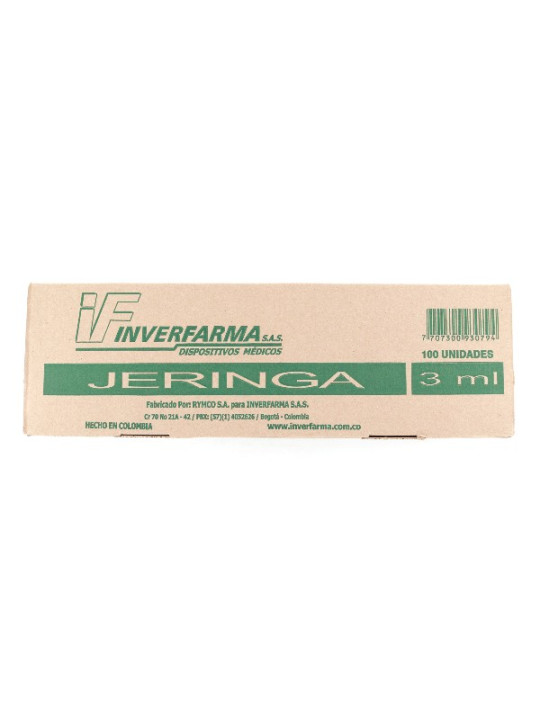 JERINGA INVERF.3P 3ML 21X1.1/2 100 UDS