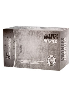 GUANTE NITRILO NEGRO INVERF.T.M 100 UNDS
