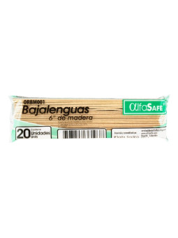 BAJALENGUAS ALFA SAFE 20 UDS TRS
