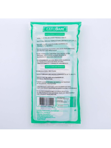 GUANTE CIRUGIA ALFA 6 1/2 12 UDS TRS