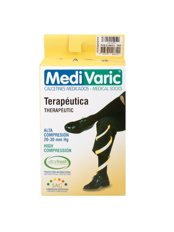 CALCETIN MEDIVA HOM.M NEGRO ALTA COM.NTI