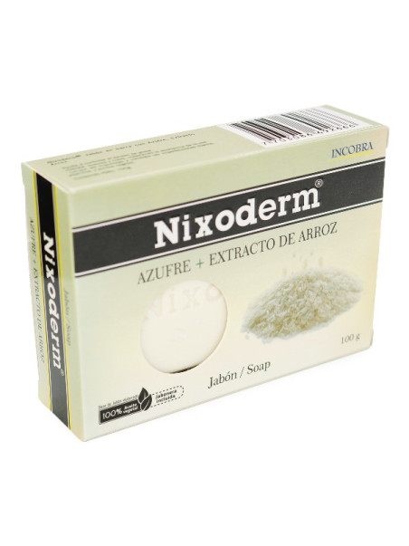 JABON NIXODERM AZUFRE EXTRAC.ARROZ 100GR          