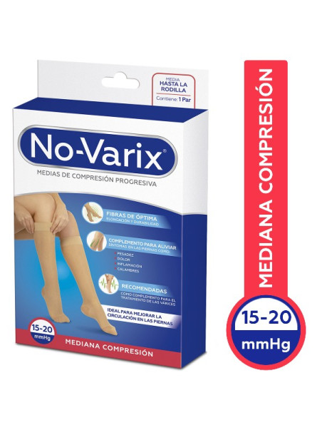 CALC.NOVARIX MUJ.15-20MMHG TR.BEIGE T.M TRS