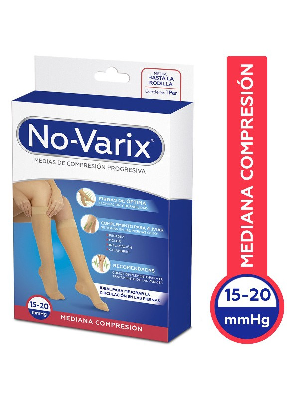 CALC.NOVARIX MUJ.15-20MMHG TR.BEIGE T.M TRS