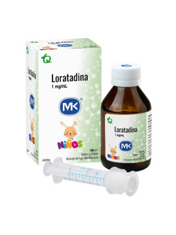 LORATADINA 1MG/ML JARABE   DOS 100ML MK