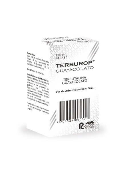 TERBUROP GUAYACOLATO JARABE 120 ML