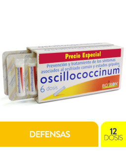2 OSCILLOCOCCINUM 6 DOSIS P.E. TRS