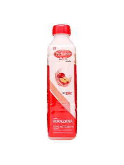 PEDIALYTE CON ZINC 60 MANZANA 500 ML TRS