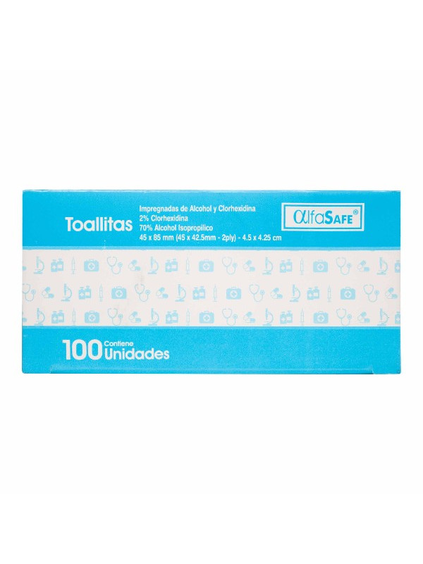 TOA.ALCOHOL ISOPROPILICO CLORHEXID.100UN TRS