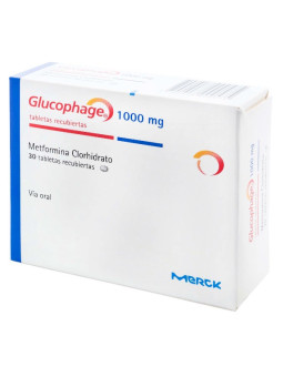 GLUCOPHAGE 1000 MG 30 TABLETAS (DA) TRS