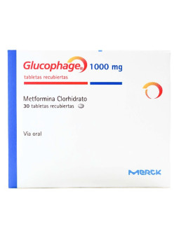 GLUCOPHAGE 1000 MG 30 TABLETAS (DA) TRS