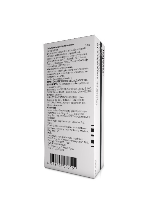TRAYENTA 5 MG 30 TABLETAS (A)(DA)