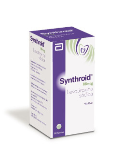 SYNTHROID 88 MCG FRASCO 90 TABLETAS TRS