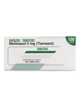 TAPAZOL 5 MG 100 TABLETAS TRS