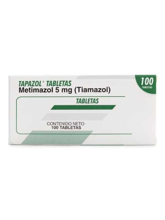 TAPAZOL 5 MG 100 TABLETAS TRS