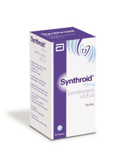 SYNTHROID 150 MCG FRASCO 90 TABLETAS              