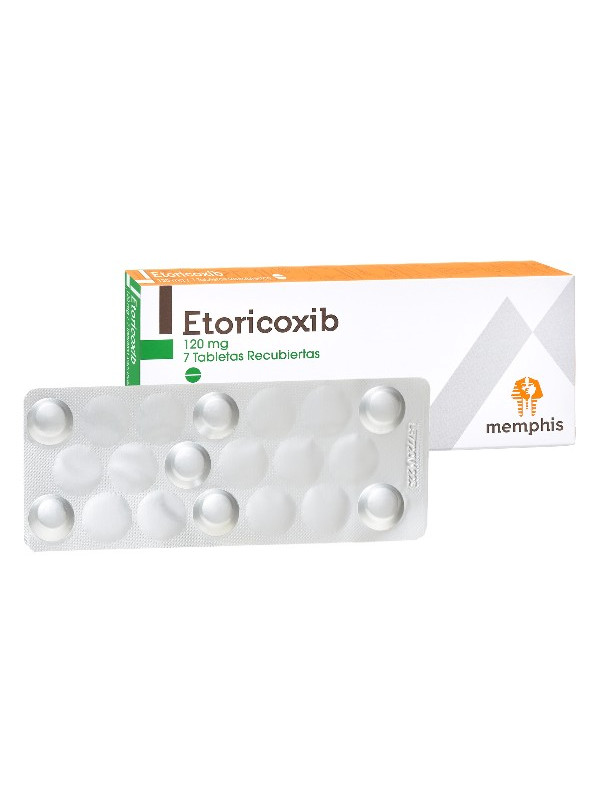 ETORICOXIB 120 MG 7 TBS REC MP TRS