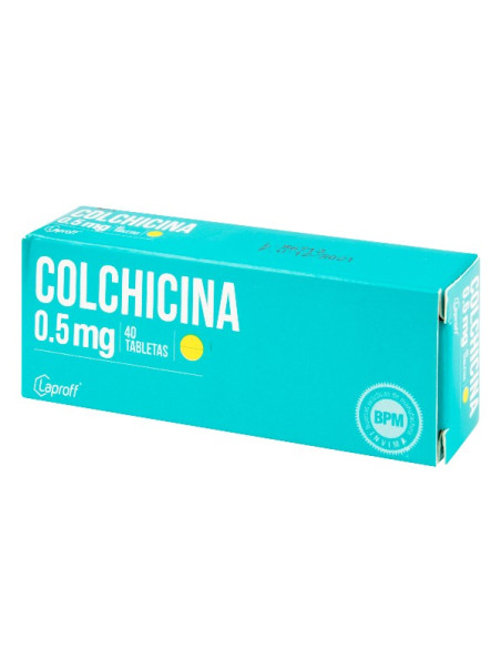 COLCHICINA 0.5 MG 40 TABLETAS LP TRS