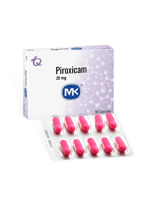 PIROXICAM 20 MG 10 CAPSULAS MK