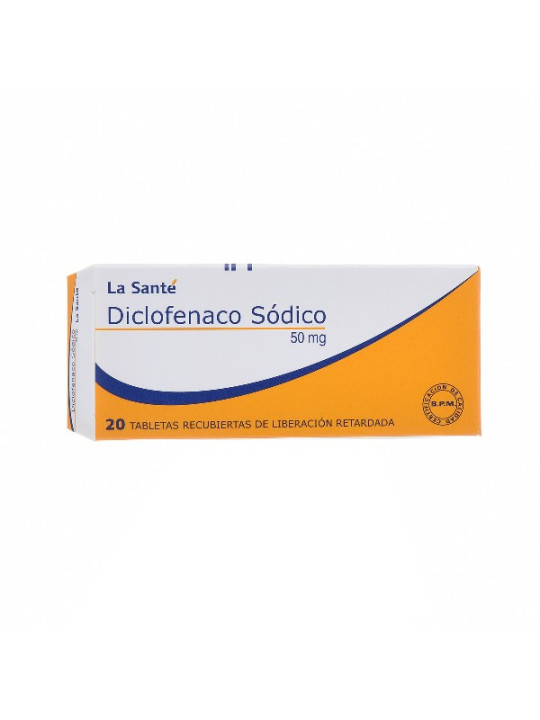DICLOFENACO 50 MG 20 TABLETAS LS TRS