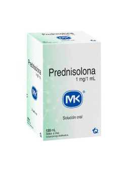 PREDNISOLONA 1MG/ML JBE UVA DOS 120ML MK