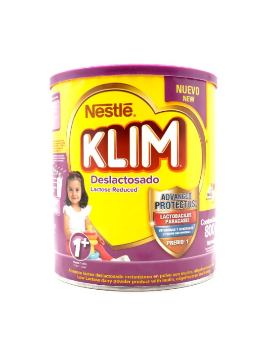 KLIM 1  DESLACTOSADA 800 GR TRS