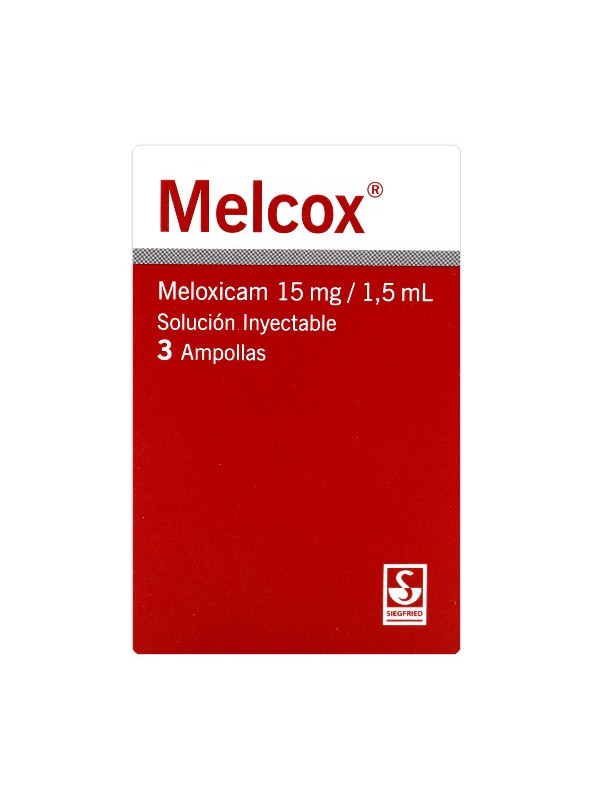 MELCOX 15 MG/1.5 ML 3 AMPOLLAS TRS