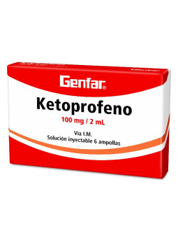 KETOPROFENO 100 MG 6 AMPOLLAS GF TRS