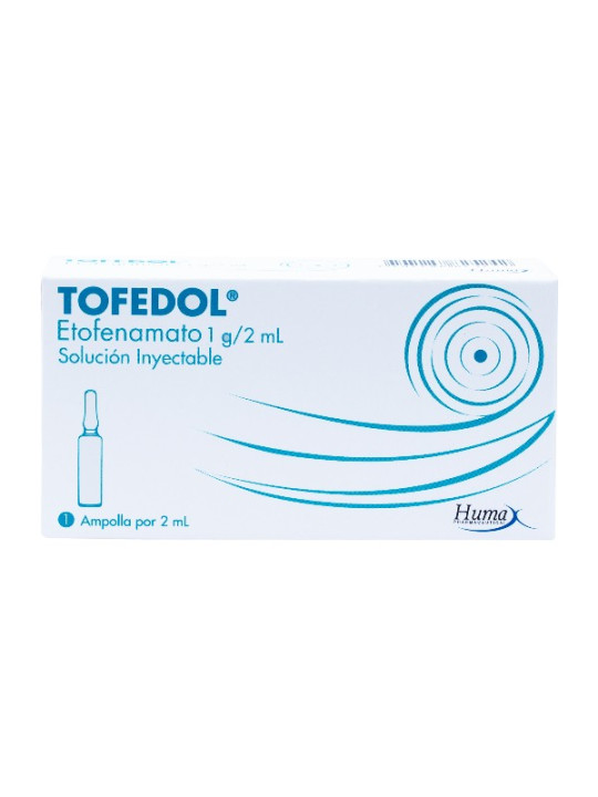 TOFEDOL ETOFENAMATO 1 GR 2ML AMP HP TRS