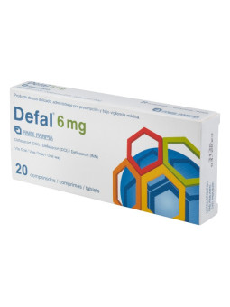DEFAL 6 MG 20 COMPRIMIDOS TRS