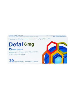 DEFAL 6 MG 20 COMPRIMIDOS TRS