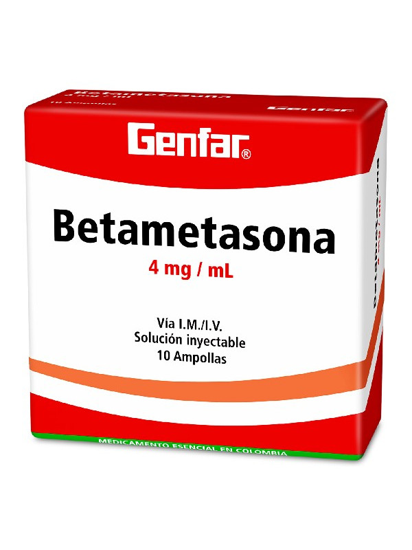 BETAMETASONA 4 MG 1 ML 10 AMPOLLAS GF TRS