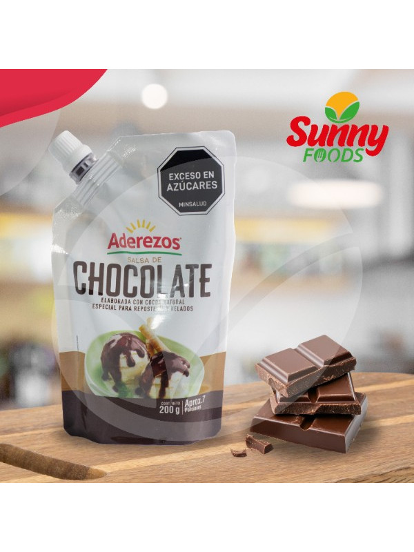 SALSA CHOCOLATE NEGRO ADEREX200GR
