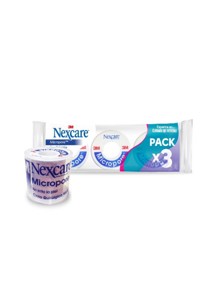 ESP.MICROPORE PIEL 48X5 DISP.PACK 3 UDS TRS