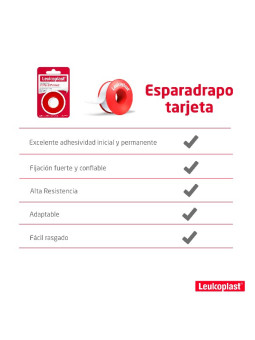 ESP.LEUKOPLAST 1/2X5 TARJETA  TRS