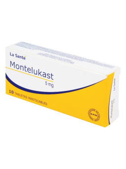 MONTELUKAST 5 MG 10 TABLETAS LS TRS