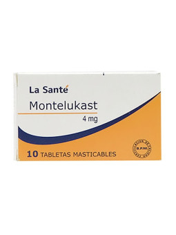 MONTELUKAST 4 MG 10 TABLETAS LS TRS
