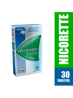NICORETTE MENT.HELADA 2 MG 30 GOM.MASCAR JJ TRS