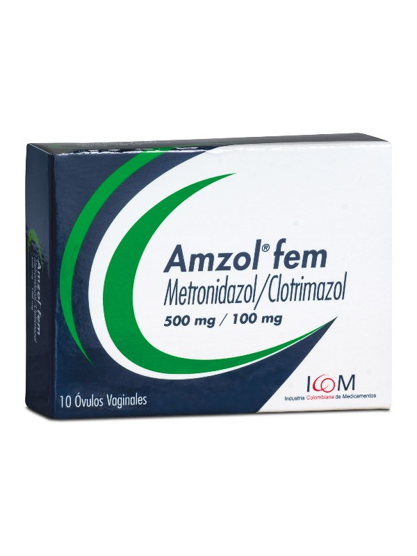 AMZOL FEM 500/100 MG 10 OVUL ICOM(PD)(T) TRS
