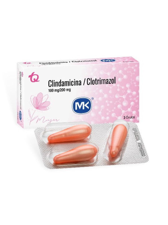CLINDAMICINA CLOTRIMAZOL 3 OVULOS MK