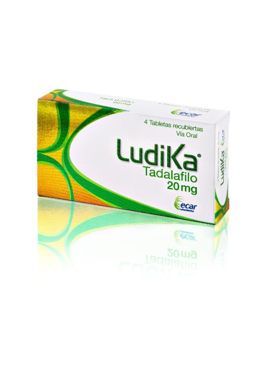 LUDIKA 20 MG 4 TABLETAS EC TRS