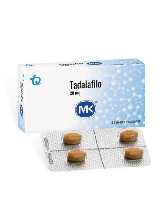 TADALAFILO 20 MG 4 TABLETAS MK
