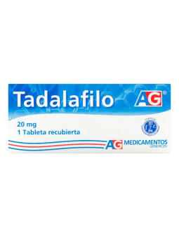 TADALAFILO 20 MG 1 TABLETAS AG TRS