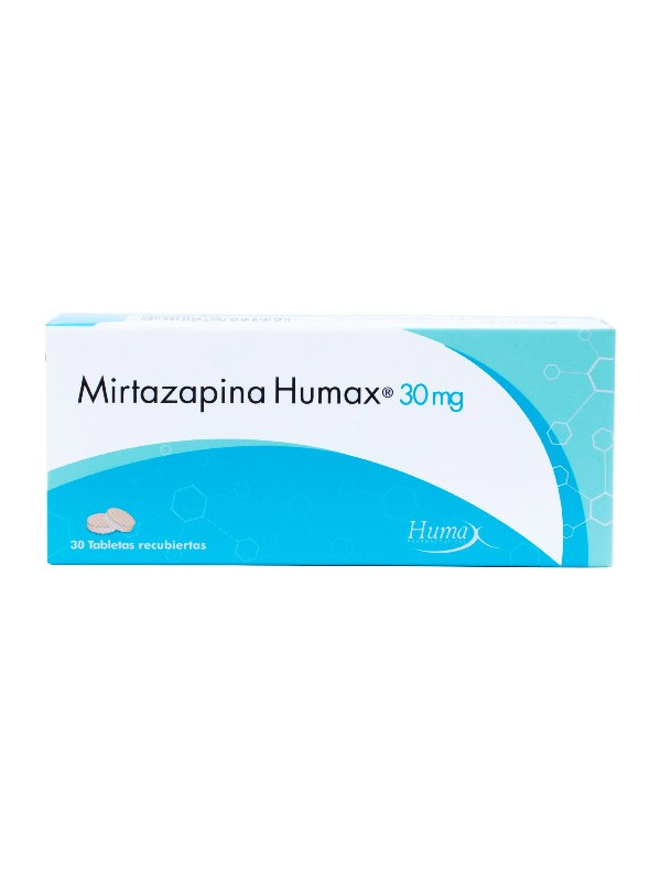 MIRTAZAPINA HUMAX  30 MG 30 TABLETAS TRS